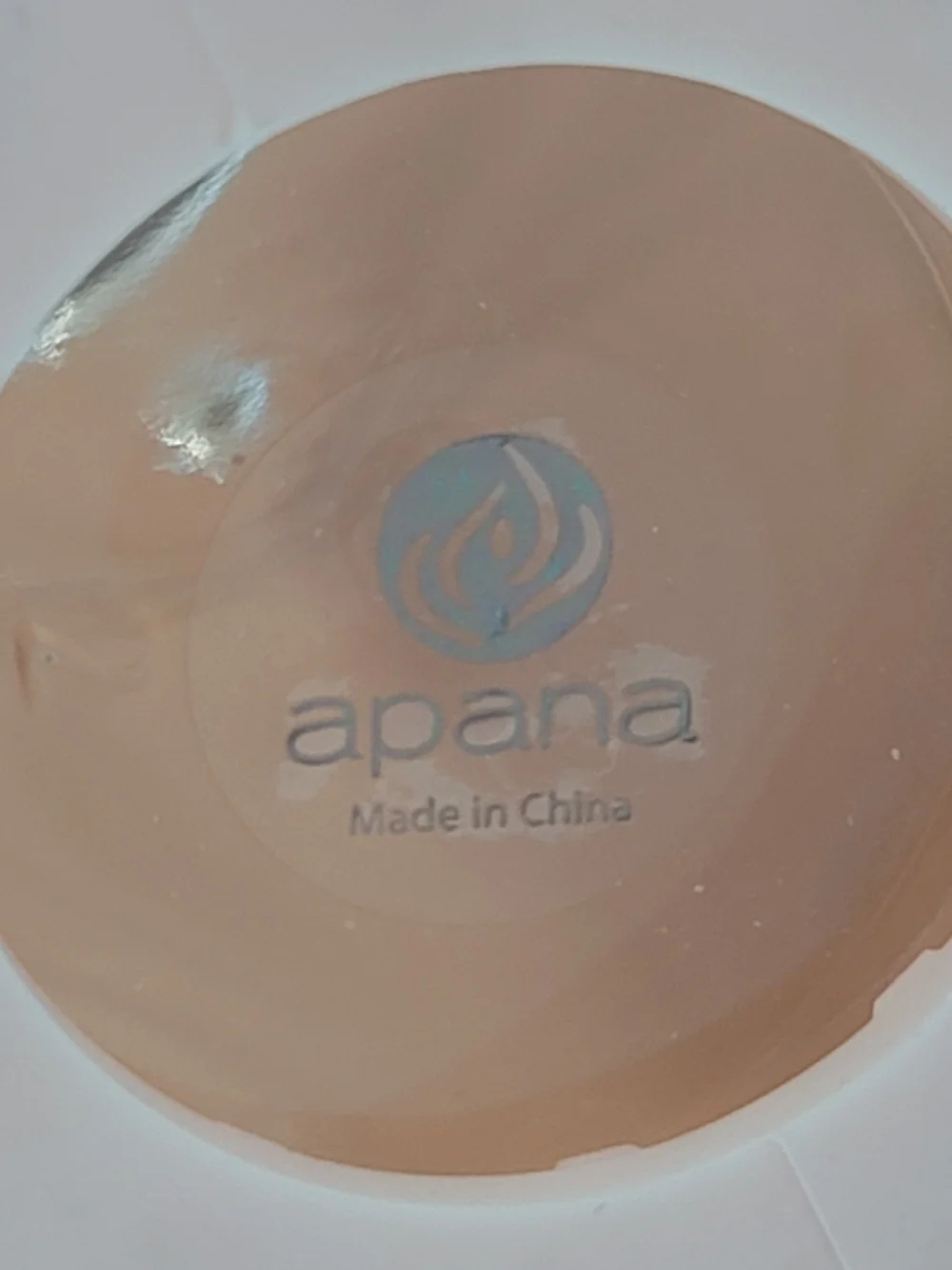 Apana Glass Bottle Rose Gold Tone And  Crystal Lid